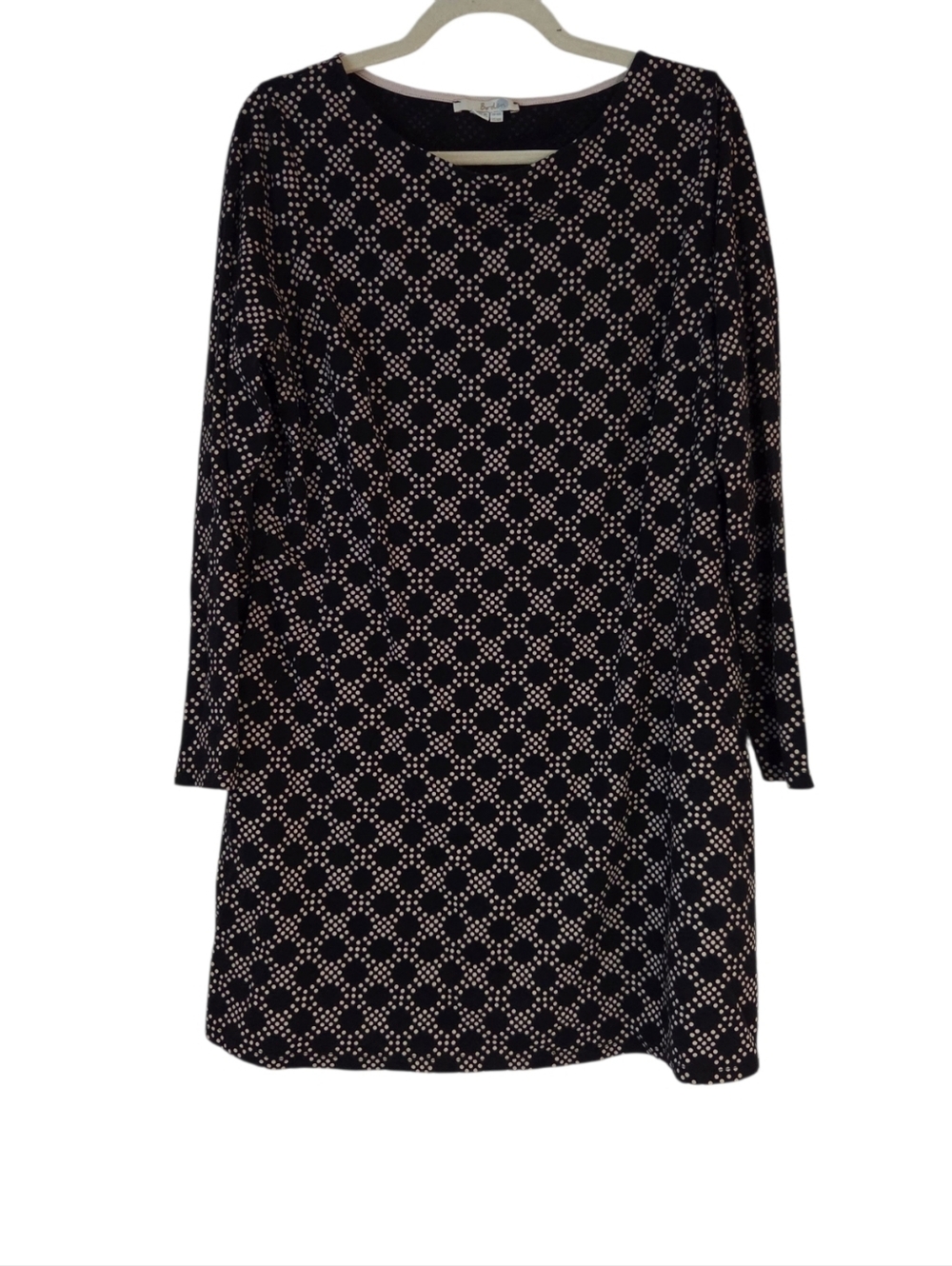Boden Women's Black Polka Dot Knit Dress US 14R